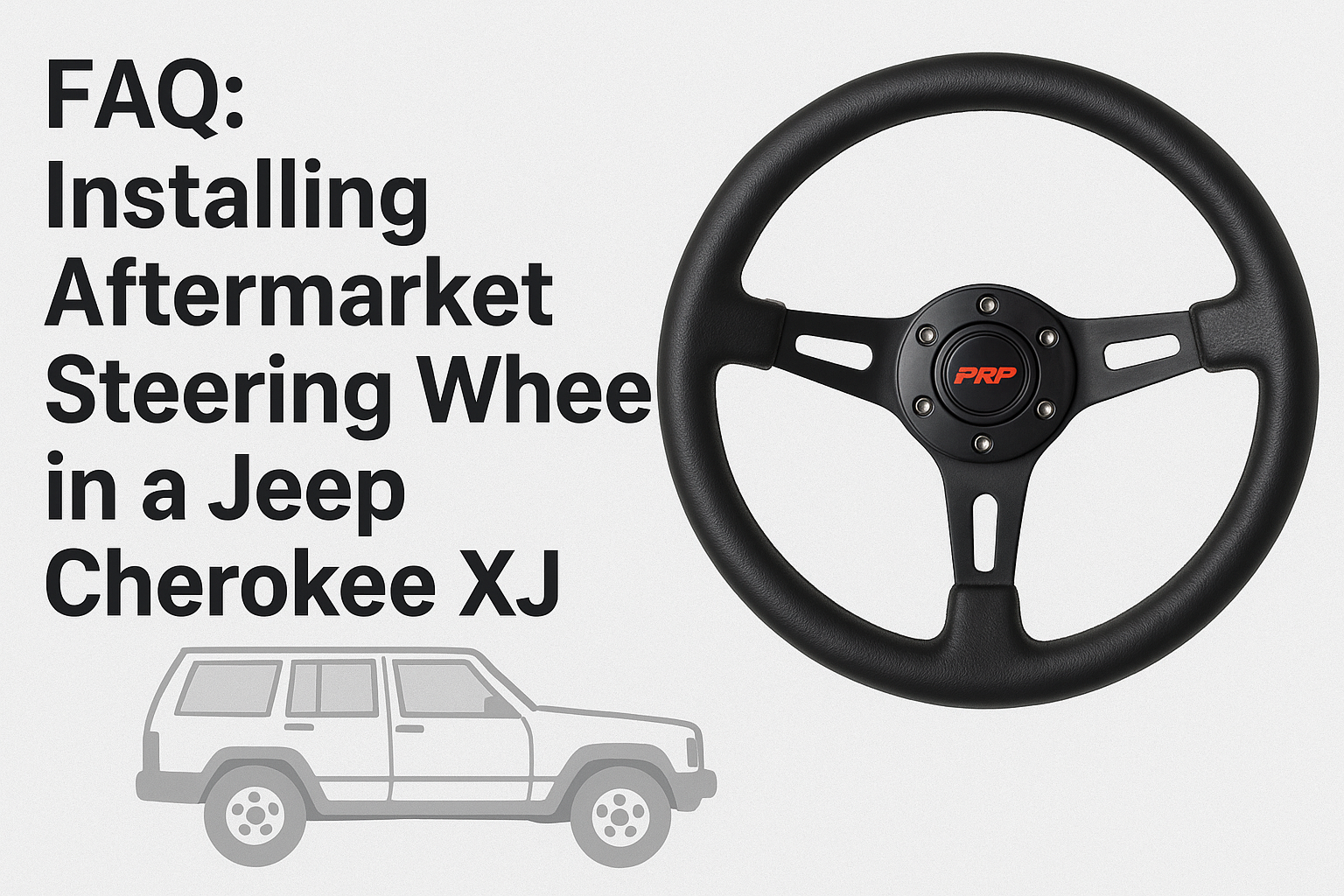 Installing aftermarket steering wheel in Jeep Cherokee XJ Installing aftermarket steering wheel in Jeep Cherokee XJ